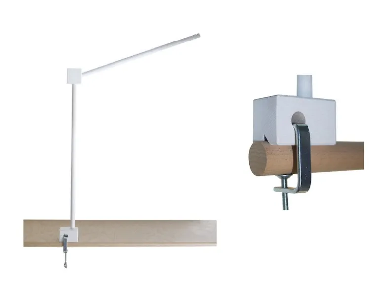 Universal XL Mobilehalter Holz weiß gelaugt, mit fröhlichem Mobile SUM SUM