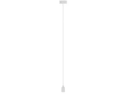 Universal Schnurpendel Textil weiß für Hängelampe E27 max. 60W, Ø 8,5cm