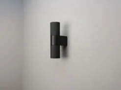 Up and Down Außenwandleuchte TEMI Aluminium Schwarz, Höhe 23,5cm