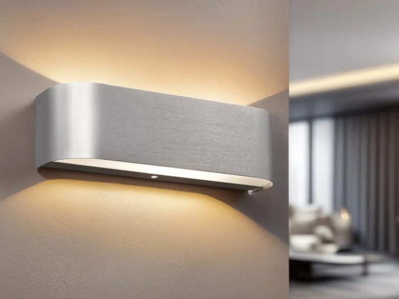 Up and Down LED Innen Wandleuchte ADRIANO in Silber, Breite 30cm