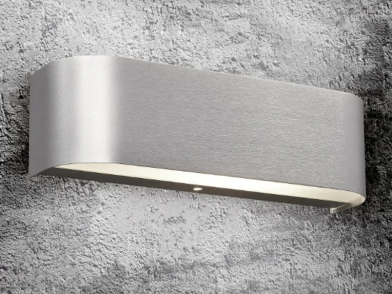 Up and Down LED Innen Wandleuchte ADRIANO in Silber, Breite 30cm