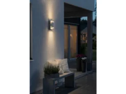 UP & DOWN Außenwandleuchte Aluminium Weiß, IP54, mit 2x 5W LED