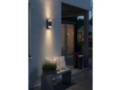UP & DOWN Außenwandleuchte Aluminium Anthrazit, IP54, mit 2x 5W LED