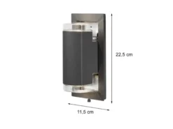 UP & DOWN Außenwandleuchte Aluminium Anthrazit, IP54, mit 2x 5W LED