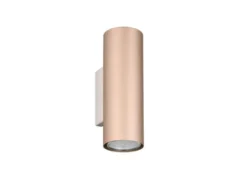 Up Down Wandleuchte MARLEY Metall Coffee, Höhe 18cm