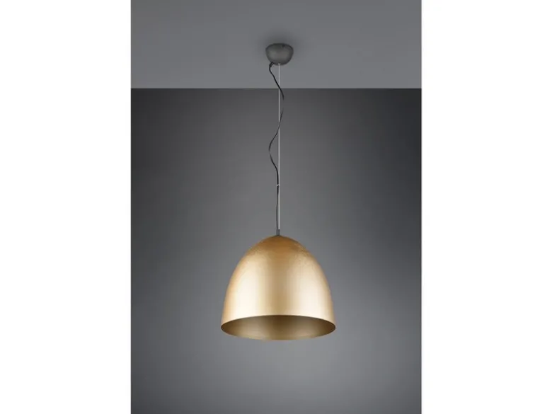 Vintage Pendelleuchte TILDA einflammig Metall Messing, Ø 40cm