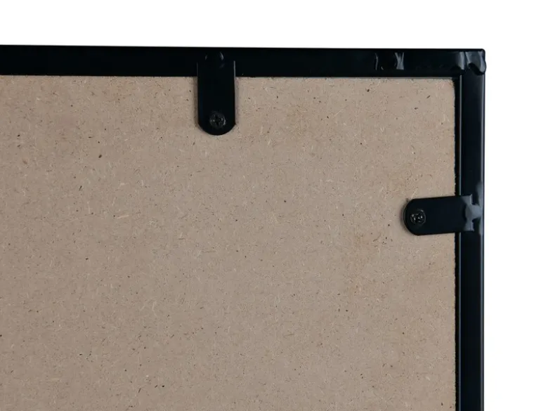 Wandgarderobe AVELIN mit Ablage in Holzoptik und Schwarz, Höhe 122cm