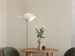 Wandlampe COSIMA mit Stecker, Schalter und Schwenkarm zum Lesen, Grau, Höhe 16cm