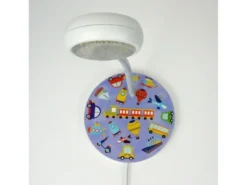 Wandlampe für Kinderzimmer mit Fahrzeug-Motiven, Flexarm, Höhe 20cm