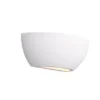 Wandlampe LED Gipsleuchte Weiß Up and Down, bemalbar, Breite 24cm