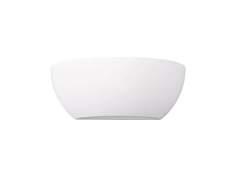 Wandlampe ROMA Gipsleuchte weiß up and down, bemalbar, Breite 24cm
