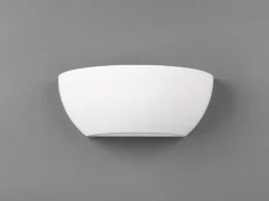 Wandlampe ROMA Gipsleuchte weiß up and down, bemalbar, Breite 24cm