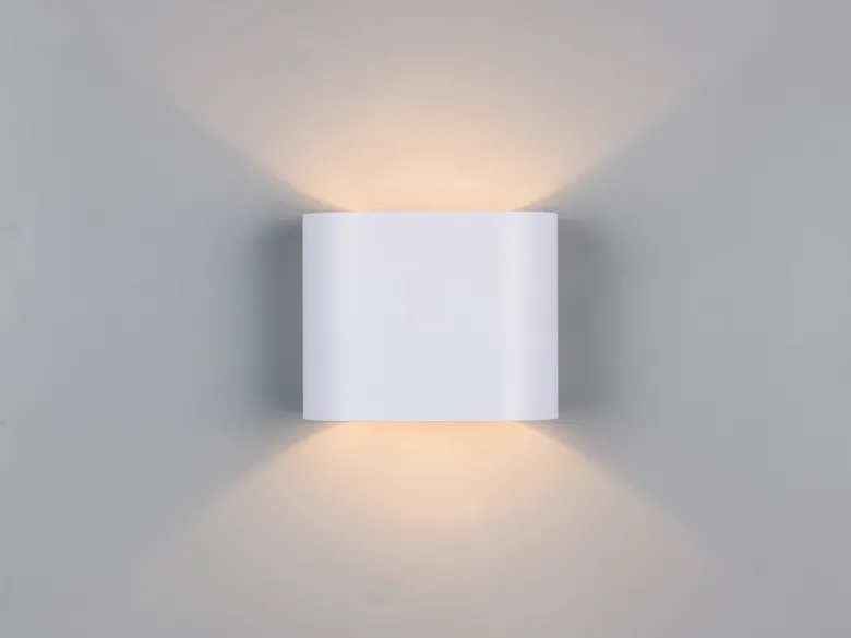 Wandleuchte ALANI mit Up & Down Lichteffekt, Metall Weiß, Breite 15cm