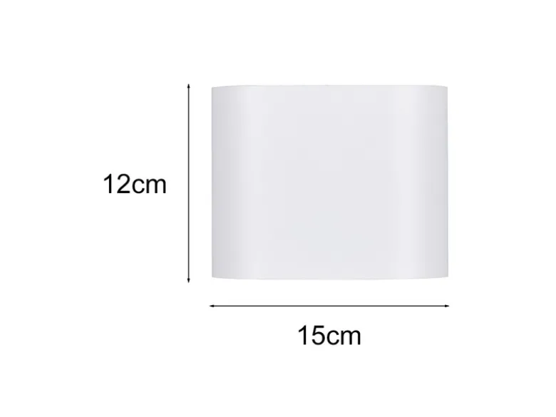 Wandleuchte ALANI mit Up & Down Lichteffekt, Metall Weiß, Breite 15cm