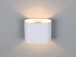 Wandleuchte ALANI mit Up & Down Lichteffekt, Metall Weiß, Breite 15cm