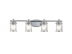 Wandleuchte ASHLAND BAY in Chrom für Badezimmer & Wohnraum, Breite 86cm