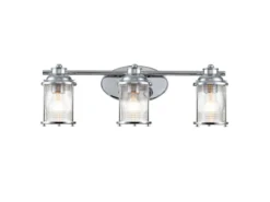 Wandleuchte ASHLAND BAY in Chrom für Badezimmer & Wohnraum, Breite 61cm