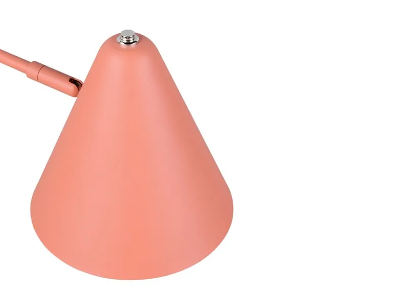 Wandleuchte COSIMA mit Stecker, Schalter und Schwenkarm, Apricot, Höhe 16cm
