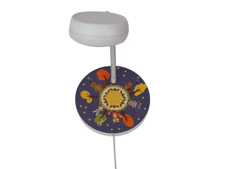 Wandleuchte für Kinderzimmer mit Wald-Motiv, Flexarm, Höhe 20cm