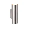 Wandleuchte MARLEY Up and Down Metall Silber, Höhe 18cm