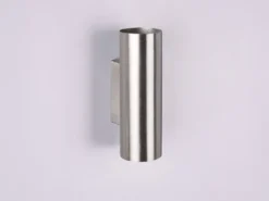 Wandleuchte MARLEY Up and Down Metall Silber, Höhe 18cm