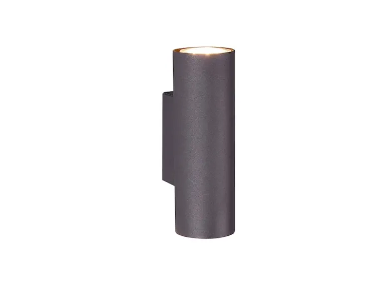 Wandleuchte MARLEY Up and Down Metall Schwarz, Höhe 18cm