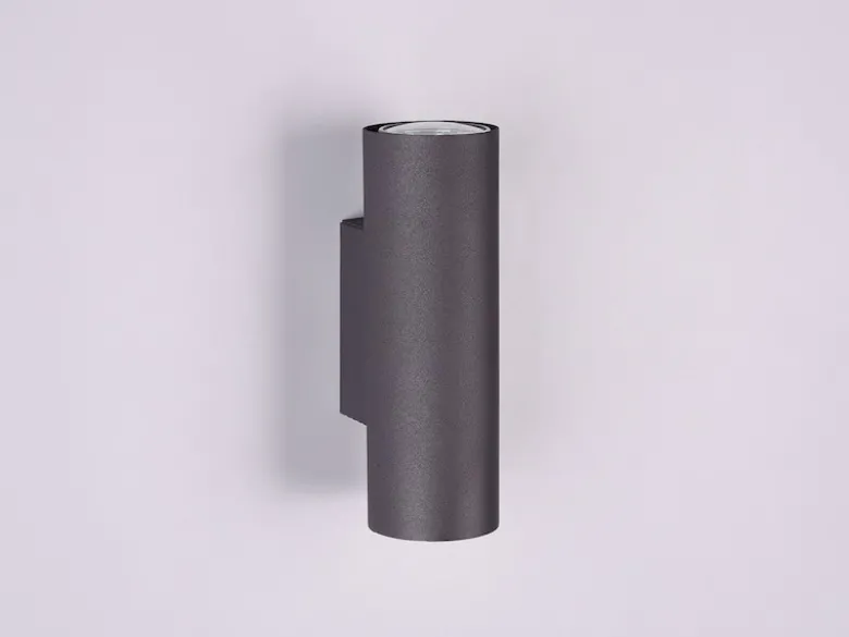 Wandleuchte MARLEY Up and Down Metall Schwarz, Höhe 18cm