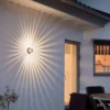 Wandleuchte MONZA effektvolle Beleuchtung, kupferfarbenes massives Aluminium