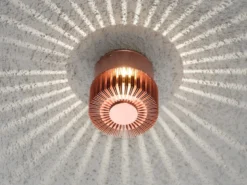 Wandleuchte MONZA effektvolle Beleuchtung, kupferfarbenes massives Aluminium