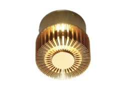 Wandleuchte MONZA effektvolle Beleuchtung, bronzefarbenes massives Aluminium