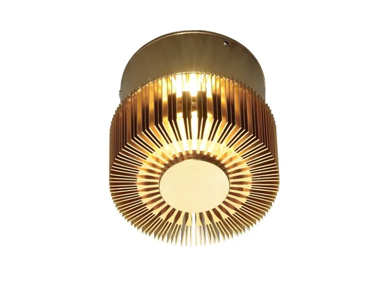 Wandleuchte MONZA effektvolle Beleuchtung, bronzefarbenes massives Aluminium