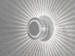 Wandleuchte MONZA für effektvolle Beleuchtung, 5W, IP54, massives Aluminium