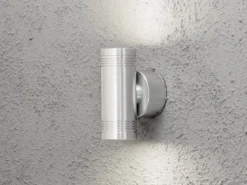 Wandleuchte MONZA, Up/Down-light, massives Alu, H: 15 cm, IP54