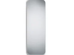 Wandspiegel BRITNEY Ganzkörperspiegel Metall Rahmen Silber 50x150 cm