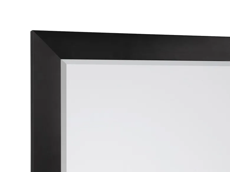 Wandspiegel JULIETTE Ganzköperspiegel Alluminium Rahmen Schwarz 50 x 150cm