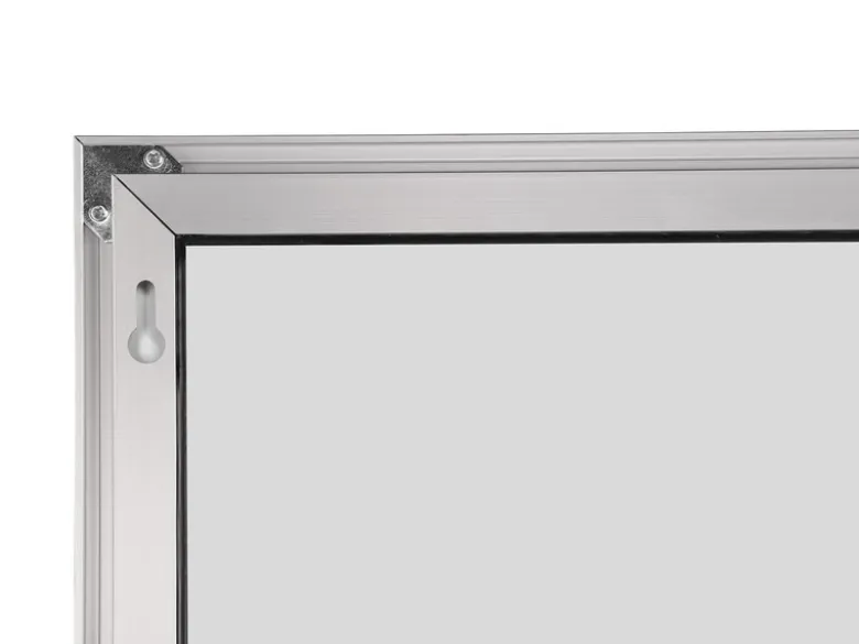 Wandspiegel JULIETTE Ganzköperspiegel Aluminium Rahmen in Silber 50 x 150cm