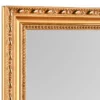 Wandspiegel LOLA rechteckig mit Holz Rahmen in Gold 34 x 45cm