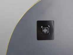 Wandspiegel MILA mit Rahmen Gold - Metallspiegel Ø50cm