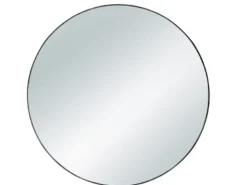 Wandspiegel MILA mit schwarzem Rahmen - Metallspiegel Ø50cm