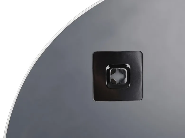 Wandspiegel MILA rund Metallrahmen Weiß Ø 50cm