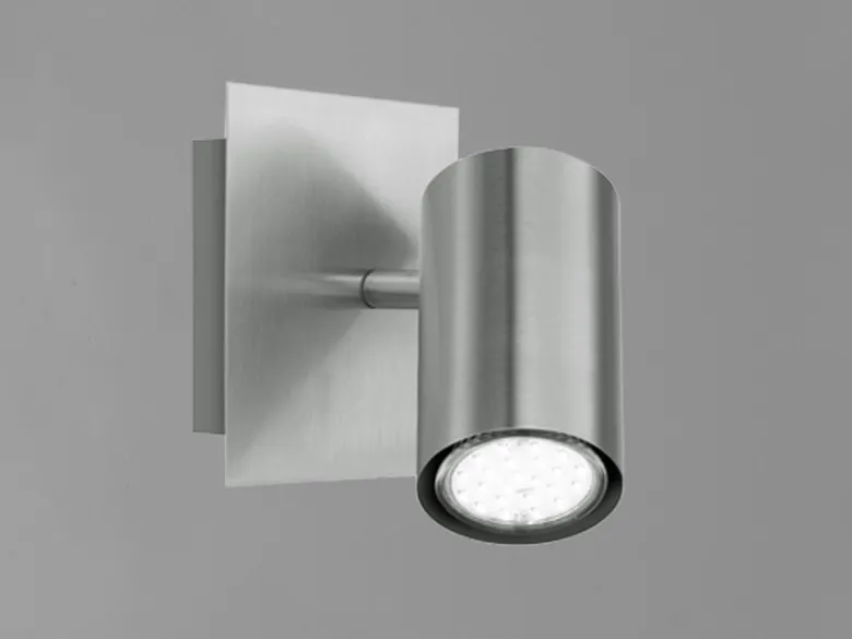 Wandstrahler MARLEY Silber, GU10-Sockel, Breite 12cm