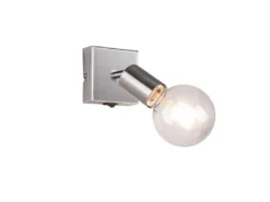 Wandstrahler Spot VANNES Silber mit Schalter, Breite 9cm