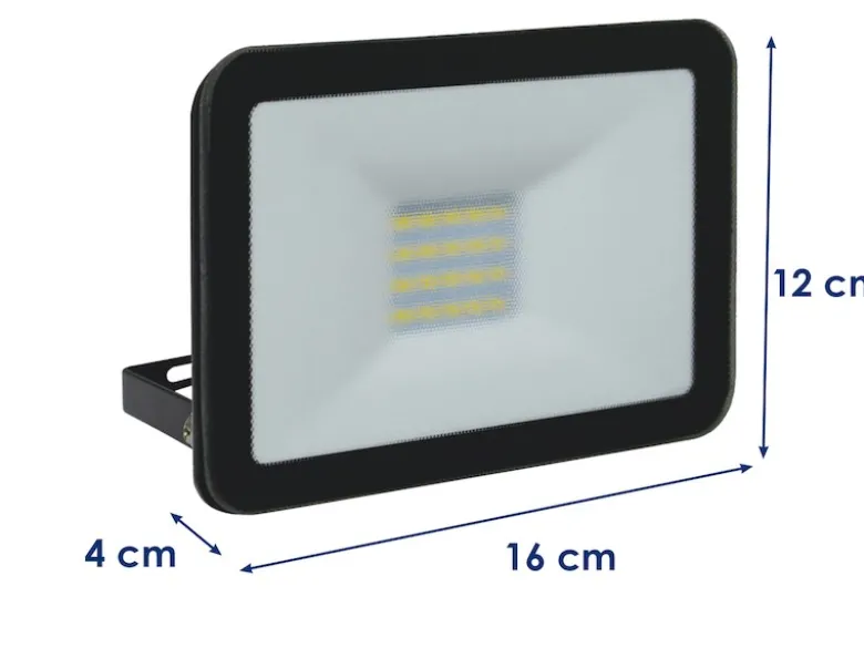20 Watt LED Strahler ALU, 2er SET 5000 Kelvin Neutralweiß, IP65, 12x16cm