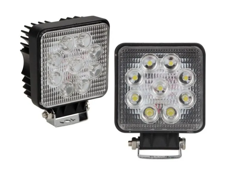 27 Watt LED Strahler ALU 2er SET, 4250 Kelvin Neutralweiß, IP67, 13,5x11cm