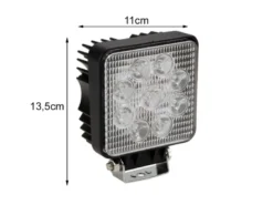 27 Watt LED Strahler ALU, 4250 Kelvin Neutralweiß, IP67, 13,5x11cm