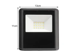 10 Watt LED Strahler ALU, 4000 Kelvin Neutralweiß, IP65, 11x13cm