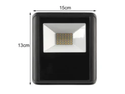 20 Watt LED Strahler ALU, 4000 Kelvin Neutralweiß, IP65, 13x15cm