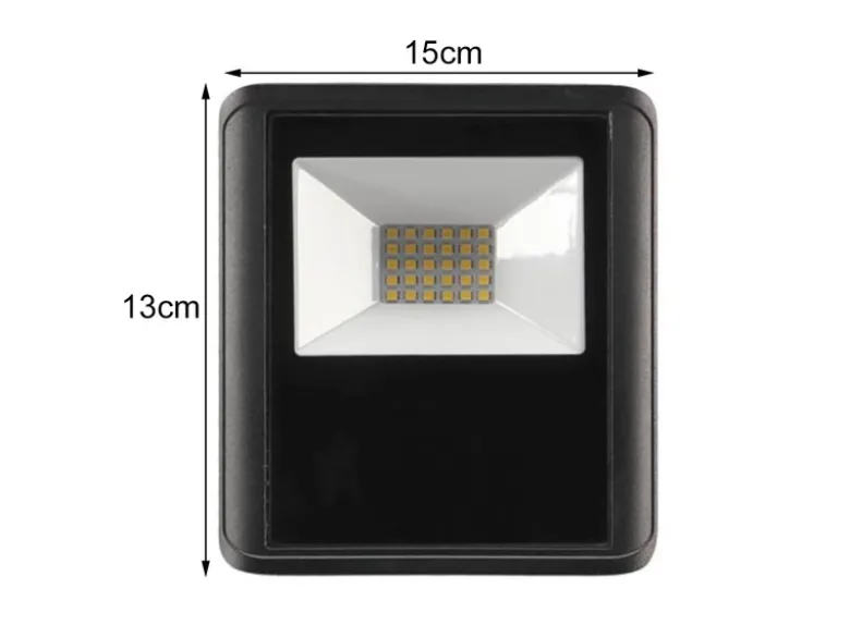 20 Watt LED Strahler ALU, 4000 Kelvin Neutralweiß, IP65, 13x15cm