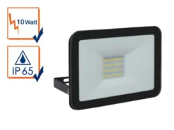 10 Watt LED Strahler ALU, 5000 Kelvin Neutralweiß, IP65, 9x12cm