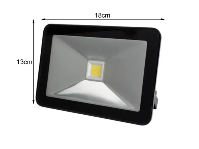 20 Watt LED Strahler ALU, 3000 Kelvin Warmweiß, IP65, 13x18cm
